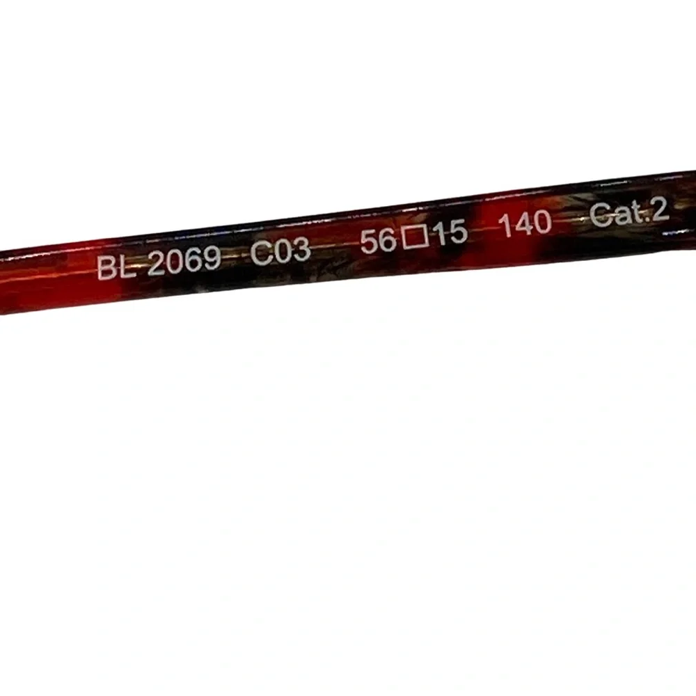 NWOC Balmain BL 2069 C03 Red Tortoise Sunglasses